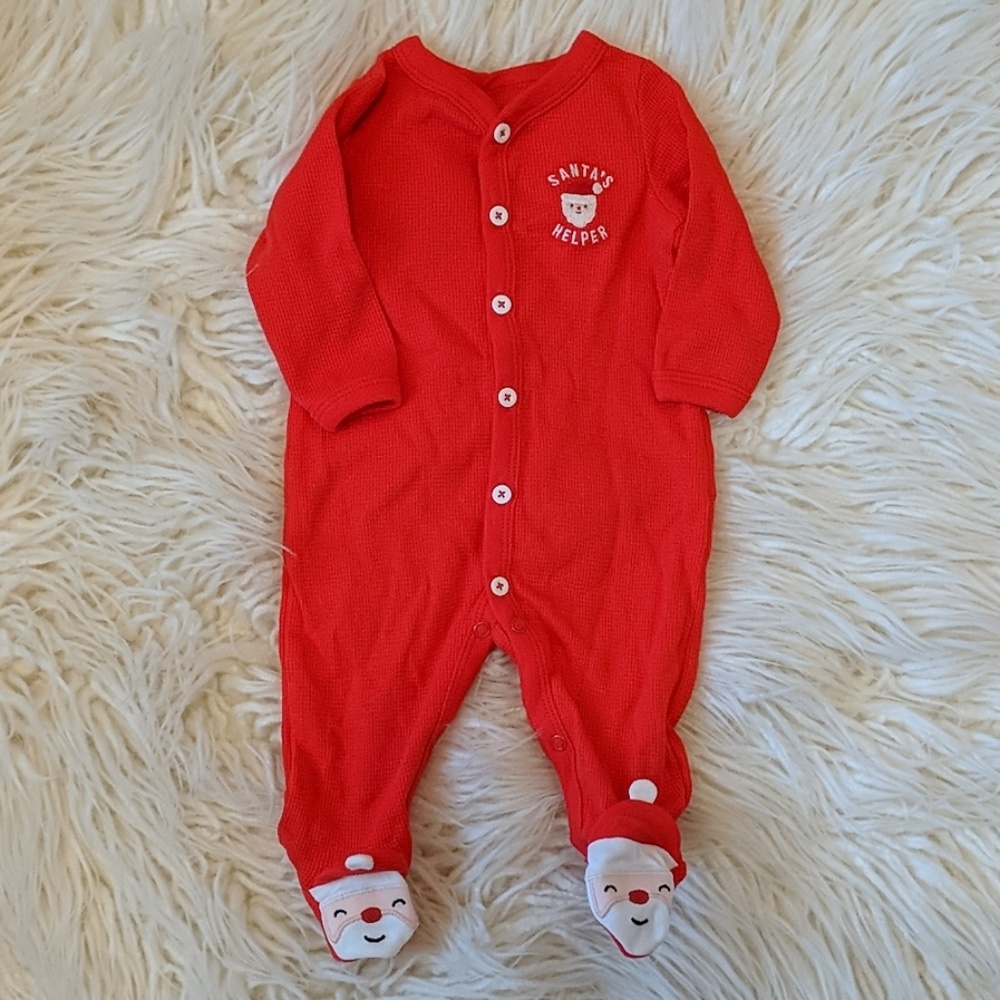 Carter's Christmas footie pajamas